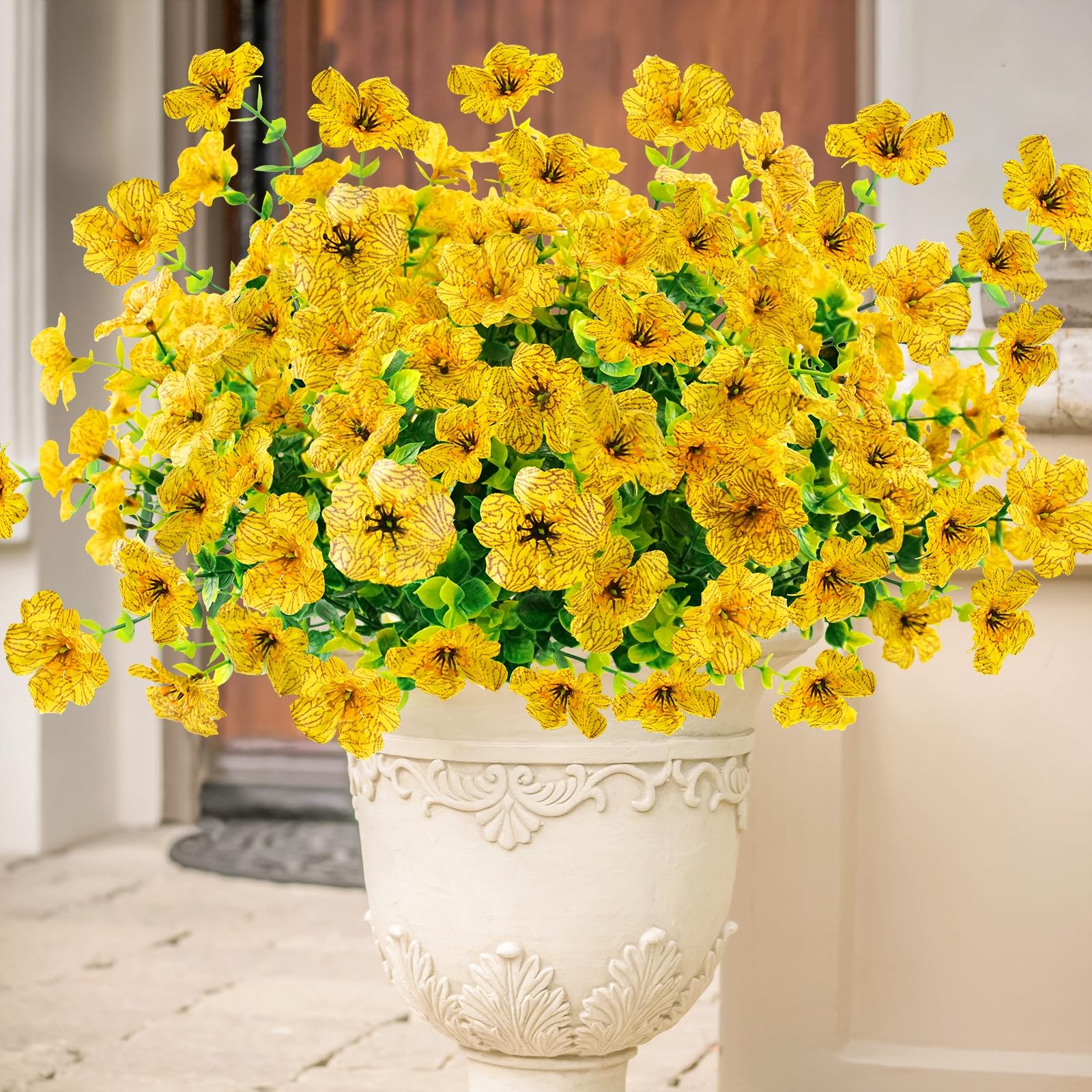 Amazon.com: Agusbagli 10 Bundles Artificial Flowers Outdoor UV
